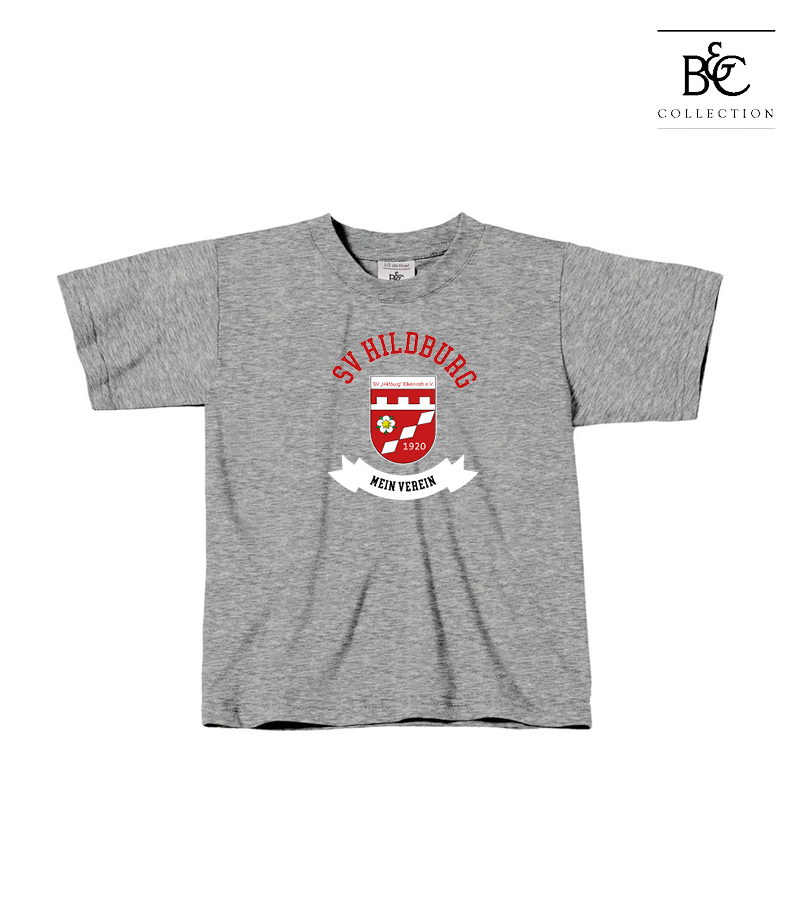 B&C Kinder T-Shirt Sports Grey "Bono"