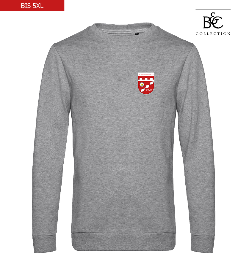 B&C Herren Sweatshirt Heather Grey "Anton"