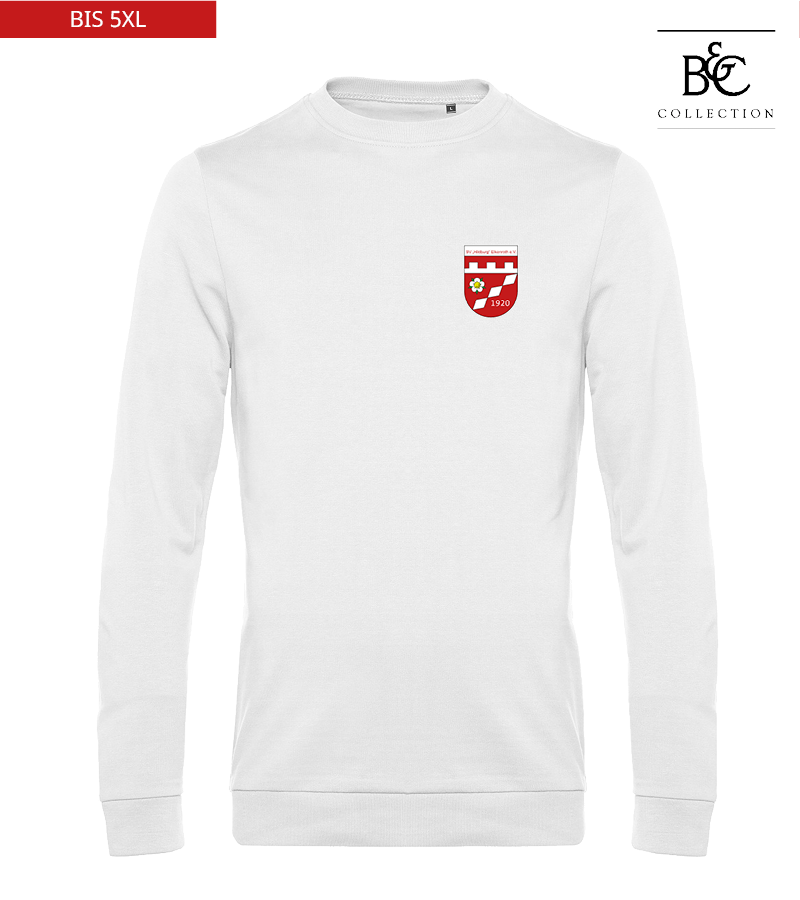 B&C Herren Sweatshirt White "Anton"